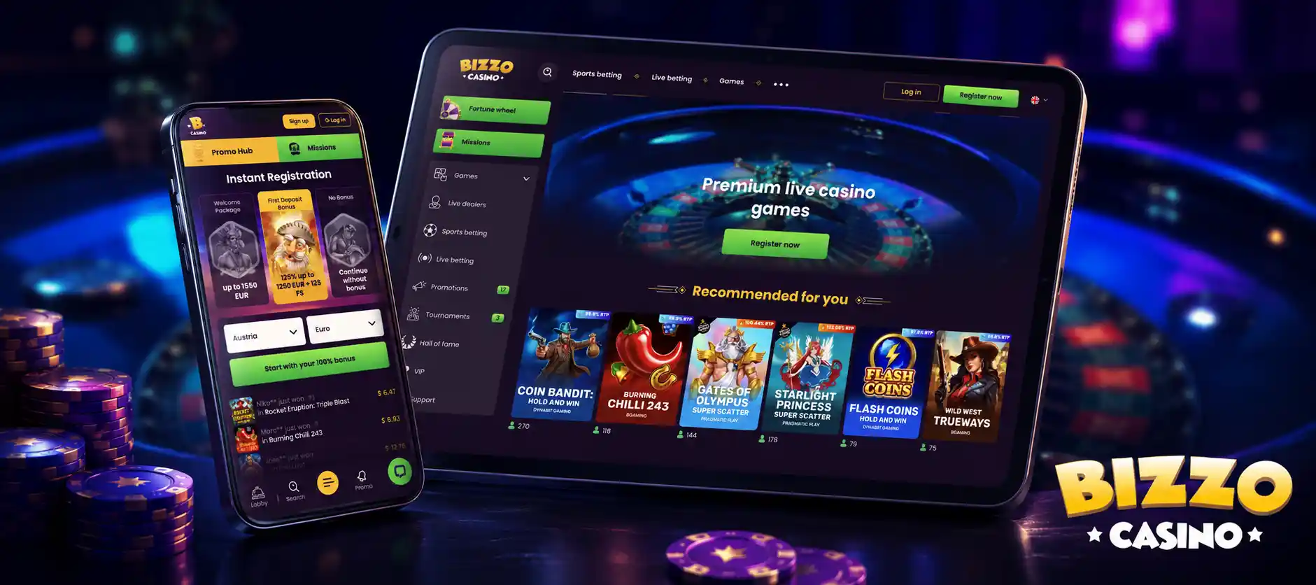 Cum funcționează actualizările Bizzo Casino