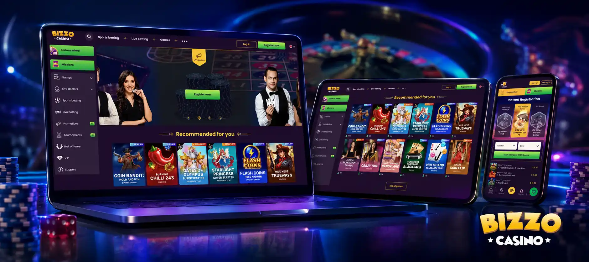 Metode de plată și valute Bizzo Casino